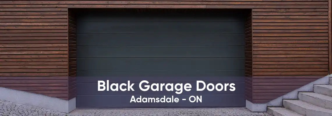 Black Garage Doors Adamsdale - ON