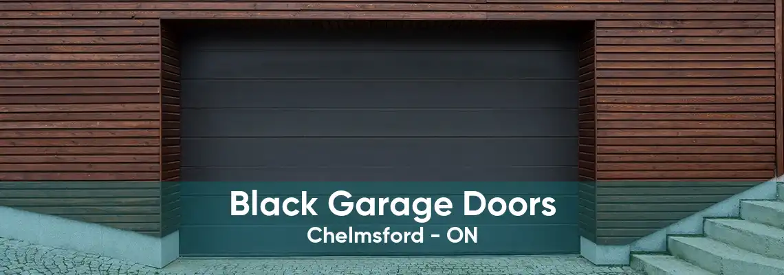 Black Garage Doors Chelmsford - ON