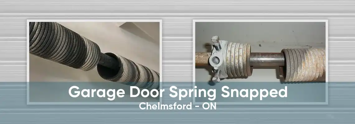 Garage Door Spring Snapped Chelmsford - ON